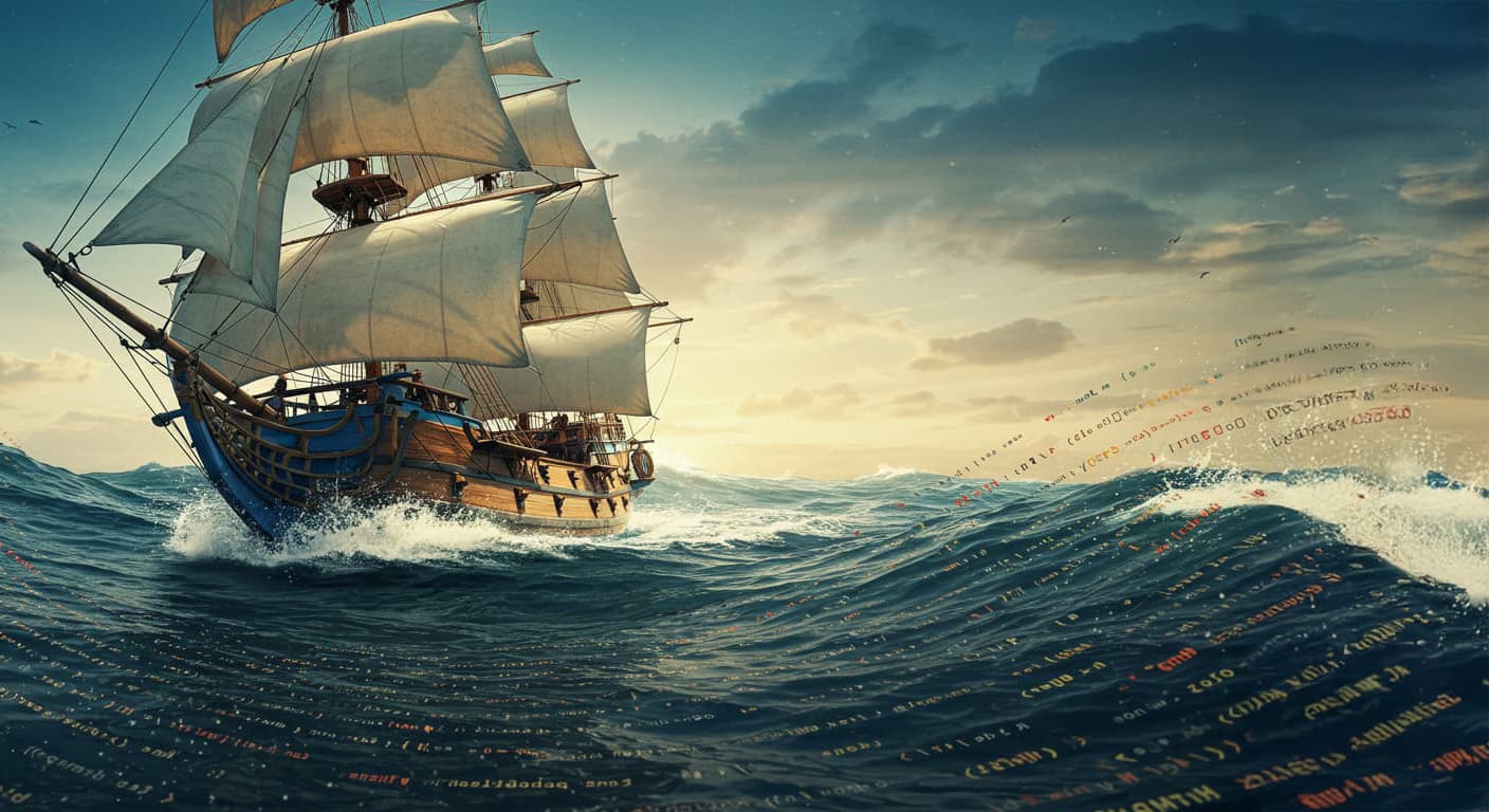 A treasure island in the caribbean sea.