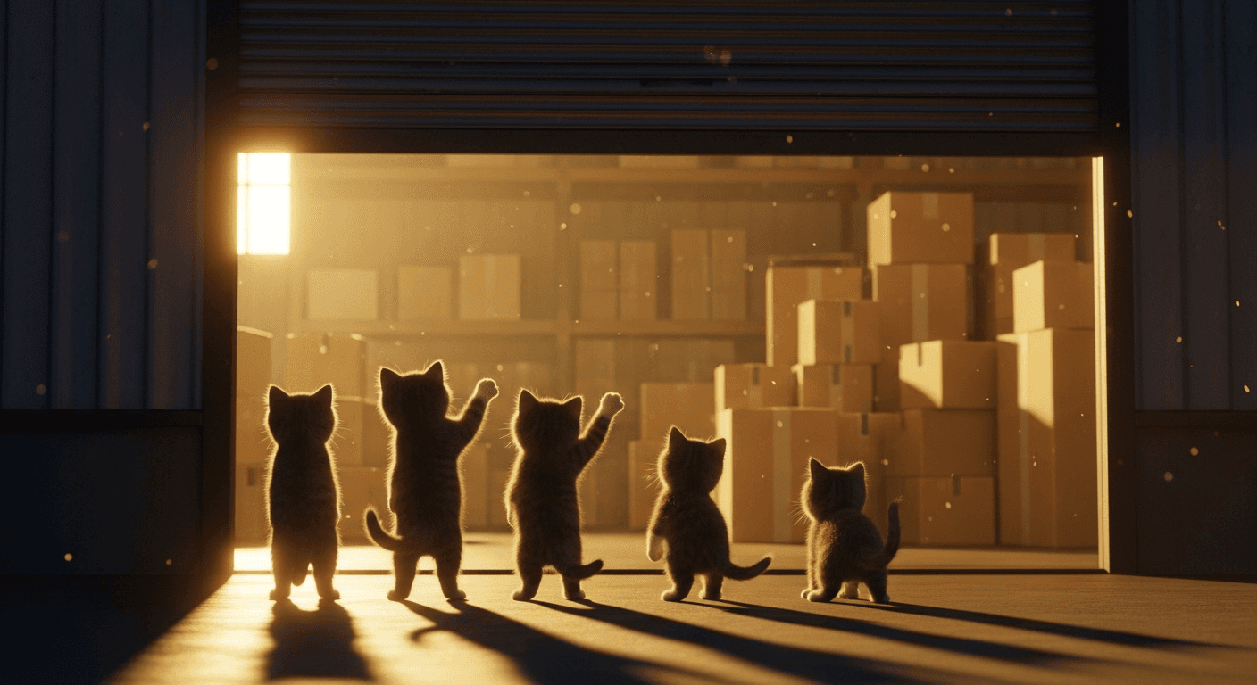 Cute kittens demonstrating storage APIs.