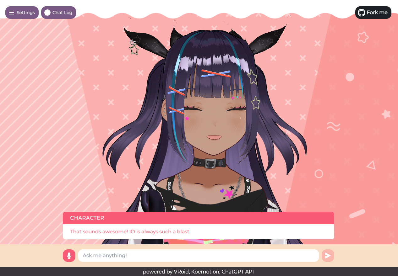 Screenshot of the pixiv demo